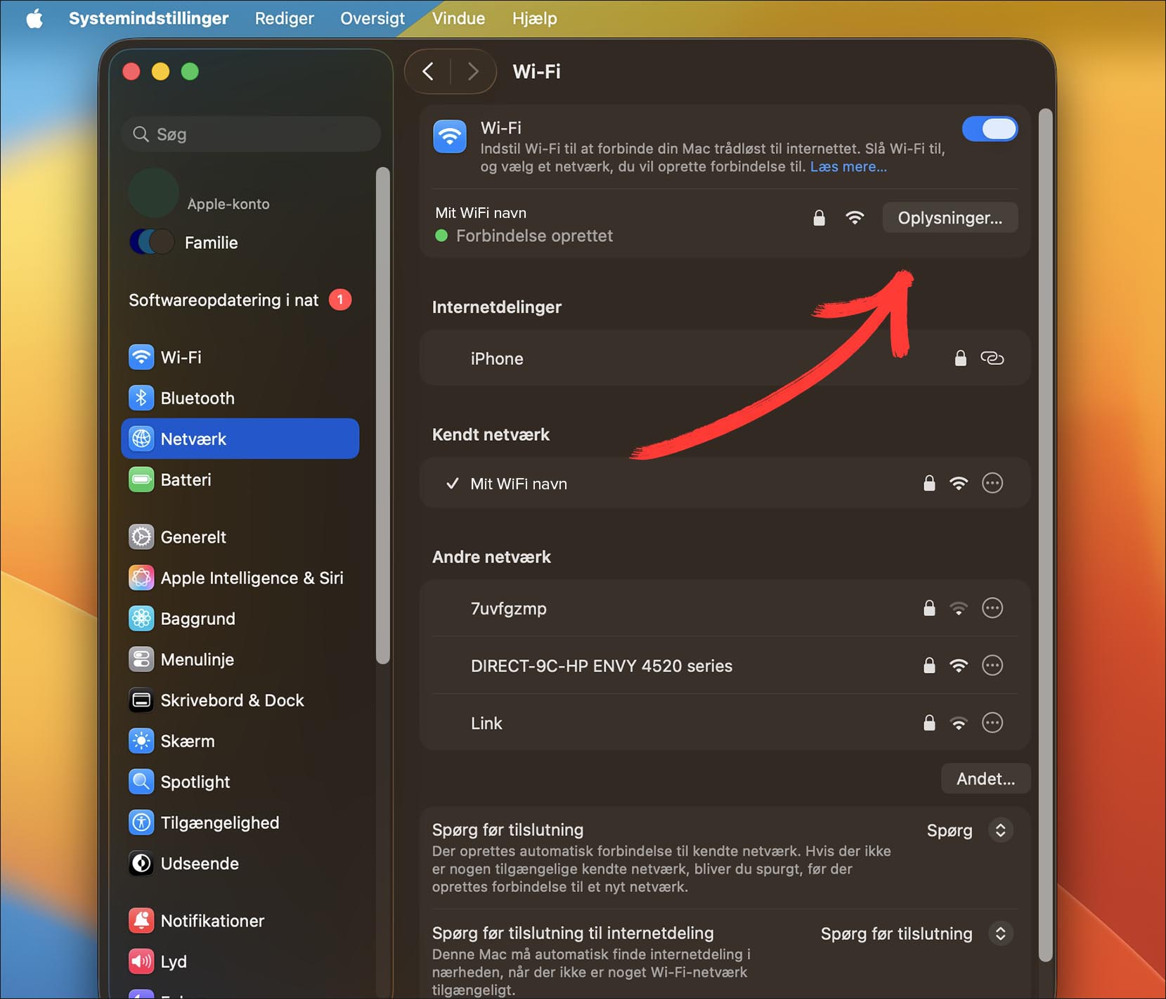 MAC adresse på MacOS Step 3