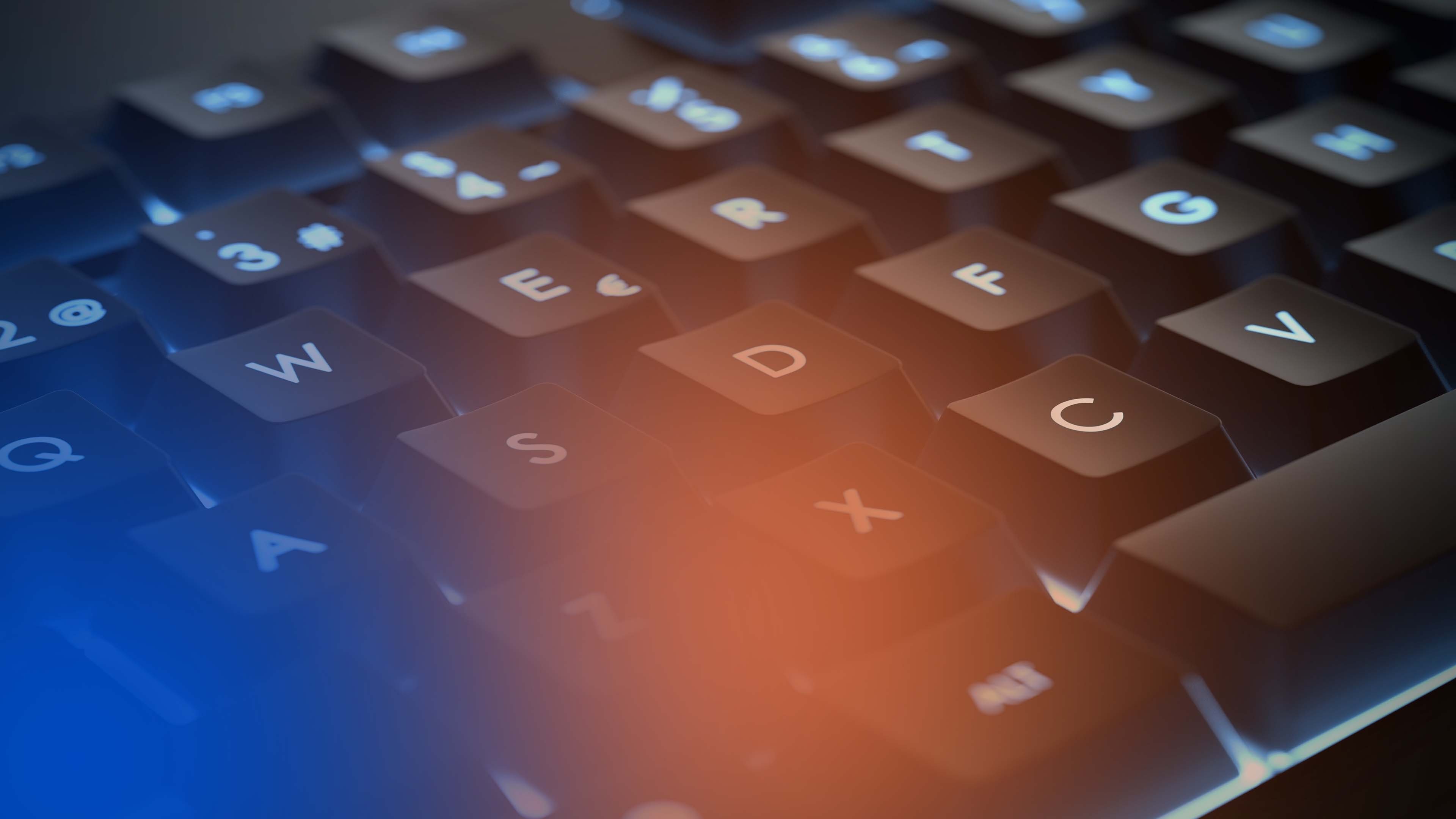 Keyboard Up Close Trådløst Internet Router Med Rabat