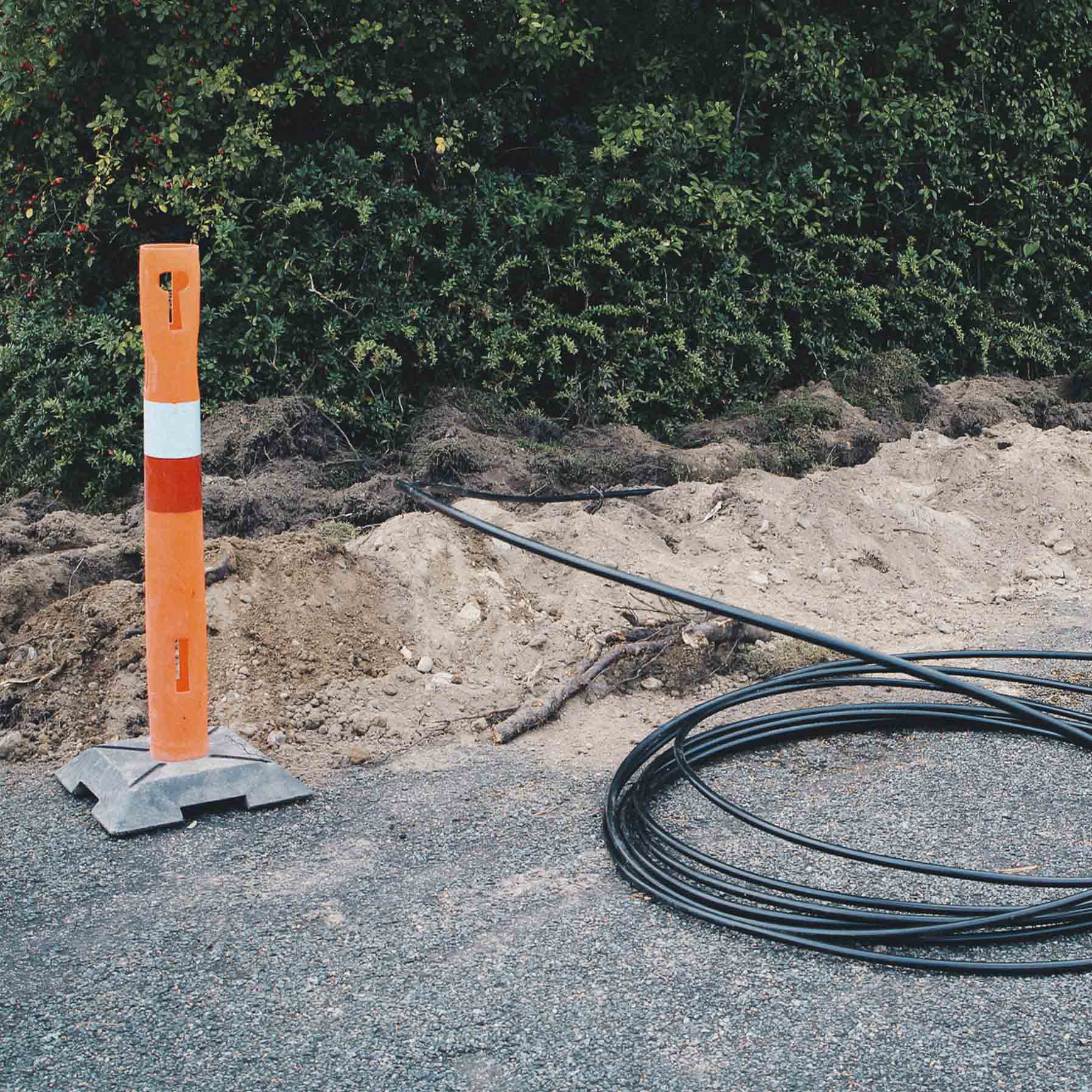 Gravearbejde Stikledning Coax Fiber