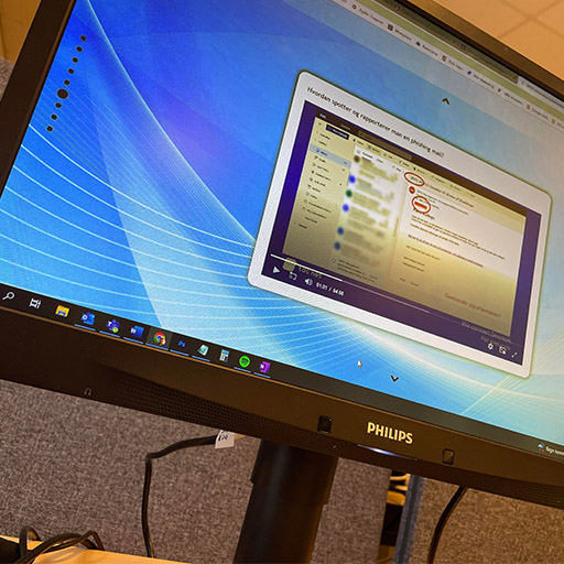 Phishing Cybersikkerhed Artikel Træning Mobil